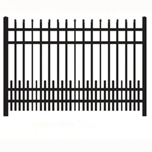 manufacturer Hot selling various styles aluminum fence for privacy garden metal river landscape security fencing