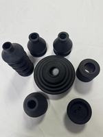 Manchons de protection rétractables en caoutchouc pour arbres de transmission automobiles et engins de construction, remplacement OEM, modèle Elesea Noir