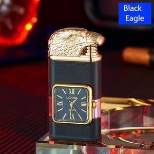 Orologio Multifunzione dal Design Unico con Accendino Ricaricabile a Gas per Sigari - Product Image 4