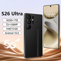 Venta al por Mayor de Teléfonos Móviles Originales S26 Ultra 5G, Pantalla de 7.3 Pulgadas, 16GB de RAM, 5G CDMA LTE, Doble SIM, Versión Global Desbloqueada