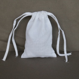 Sac de courses en coton biologique recyclable personnalisé avec impression sérigraphique, en toile écologique avec cordon de serrage - Product Image 5