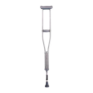 Muletas axilares de acero inoxidable, ajustables en altura, con absorción de impactos, para rehabilitación de fracturas - Product Image 3