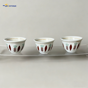 Offerta Speciale: Set di 12 Tazze in Ceramica a Doppia Parete Buna Cafe, Tazze da Caffè <span class=keywords><strong>Cini</strong></span> Ful, Tazze da Tè per Uso Musulmano, Etiope ed Eritreo, per il Mercato del Medio Oriente - Product Image 3