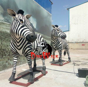 Zèbre artificiel modèle animal sculpture zèbre - Product Image 2