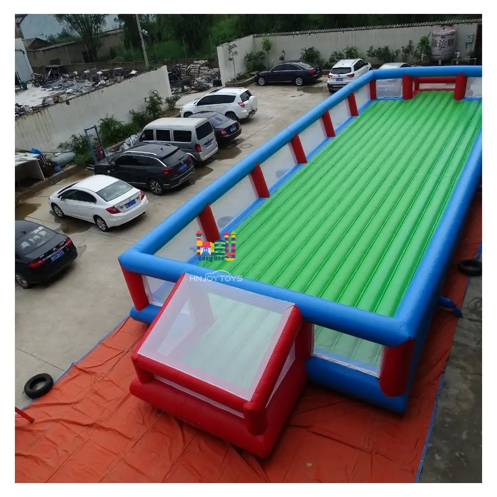 Outdoor Soccer Game Adults Football Pitch Soap Field Inflatable Soap Soccer Court for Sale