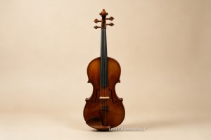 Violín Guarneri Leduc 1745 de una pieza con fondo de arce 4/4, hecho a mano con abeto europeo y accesorios de palisandro, modelo LFTS-605 - Product Image 4