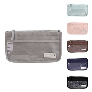 Customizable Logo Zipper <b>Large</b> Capacity Multi-compartment Women's <b>Cosmetic</b> <b>Bag</b> with Handle Durable Stylish Eco-Friendly - Product Image 1