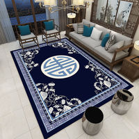 Tapis de salon en velours cristal en peluche, nouveau Design moderne personnalisé, chinois antidérapant, impression numérique