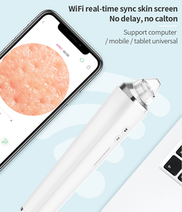 Multifunctional Visual Vacuum Facial Pore Cleaner 20X Magnification 5MP Camera 6 <strong>Suction</strong> Heads LCD Display <strong>Blackhead</strong> Meter - Product Image 2