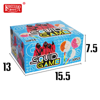 Sucettes fluorescentes multicolores au goût fruité, bonbons durs en bâtonnets, bonbons fruités en bâtonnets, emballage en boîte, bonbons durs multicolores