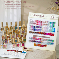 Vernis Gel Effet Œil de Chat Vendeeni Factory Water Light, Collection 60 Couleurs, Sans TPO HEMA, Personnalisation OEM/ODM, Vernis Gel Effet Chrome Œil de Chat