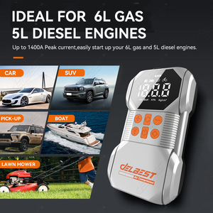 <span class=keywords><strong>D</strong></span>émarreur de voiture Q7 avec gonfleur de pneus automatique, sortie multi-tension, <span class=keywords><strong>lampe</strong></span> LED triple mode, batterie haute capacité - Product Image 3