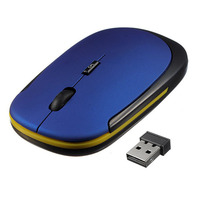 Ultra-mince 3D Mini souris sans fil 2.4G positionnement optique souris 4 boutons 1600DPI pour PC portable tablette de jeu