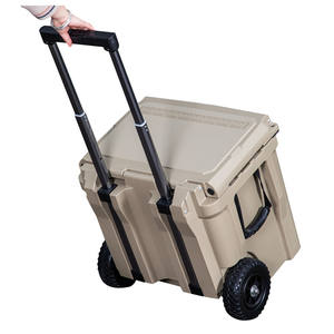 Glacière rotomoulée 60L avec roues et poignée pour la pêche et les activités de plein air - Product Image 5