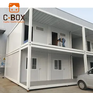 Easy Assembly And Disassembly South Africa Pre Fabricated Steel 2 Floors Container Homes Hotel For Sale