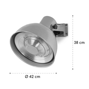 Chauffage radiant infrarouge mural intelligent en fibre de carbone IPX4 800/1200/2000W pour <span class=keywords><strong>terrasse</strong></span> - Product Image 4