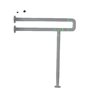 Barras de apoyo para inodoro You Liang 8801-2-3 de acero inoxidable antideslizantes para personas mayores y discapacitadas, soporte de seguridad para baño - Product Image 5
