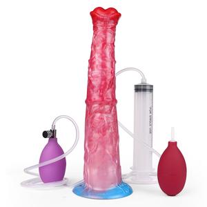 Dildo Animale Enorme da 28 cm con Eiaculazione, Plug Anale Gonfiabile per Cani con Nodo Espandibile, Stimolazione <span class=keywords><strong>Fantasy</strong></span> Alien - Product Image 1