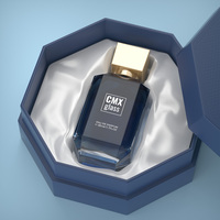 Coffret de parfum de luxe pour femmes - Ensemble de deux pièces au design carré, fermeture magnétique, emballage écologique, gaufrage personnalisable, EVA intégré |   Verre PCR à 30% |   Certifié UE