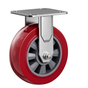 Roues <span class=keywords><strong>à</strong></span> <span class=keywords><strong>roulettes</strong></span> industrielles robustes en PVC avec roulement <span class=keywords><strong>à</strong></span> billes et frein pivotant - Haute performance de charge - Product Image 1