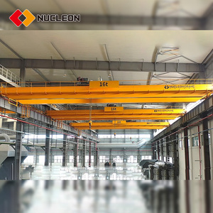 מנוף גשר תעשייתי חשמלי דו-קורה נייד לטיפול בסלילי פלדה כבדים - Product Image 1