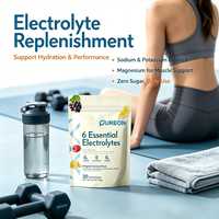 Pureon – Sachets de poudre d'électrolytes hydratants à formule personnalisée, mélange pour boisson, marque privée, multivitamines électrolytes en sachets individuels