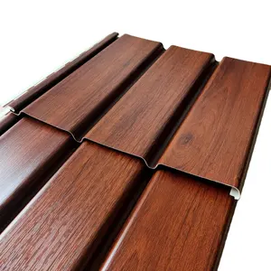 Papan pelapis dinding Interior bahan bangunan Harga Murah panel langit-langit Soffit vinil PVC ringan untuk atap eksterior