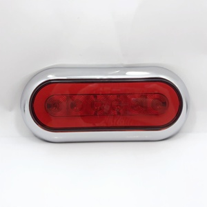 5 "stella ovale 4 <span class=keywords><strong>Led</strong></span> luce bianca/trasparente lente 12V adatta per autocarri pesanti - Product Image 3