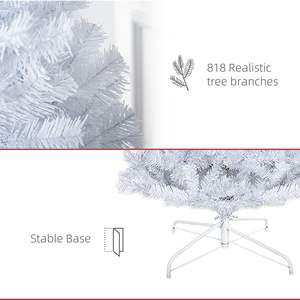 Árbol de Navidad Artificial Douglas Fir de 7 pies, sin Luces, para Interiores, con Soporte Abatible, Ligero y Fácil de Instalar - Product Image 4