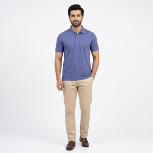 เสื้อโปโลผู้ชายแขนสั้นปักโลโก้เสื้อโปโลระบายอากาศ - Product Image 1