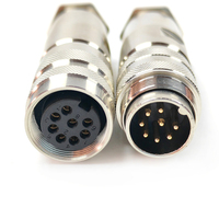 Connecteur circulaire blindé M16 2p-24p J09 entièrement métallique étanche IP67 6A 250V