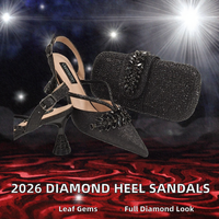 Collection Printemps 2026 : Ensemble Chaussures à Talons Hauts et Sacs à Motifs Diamantés pour Femme – Prix Abordable