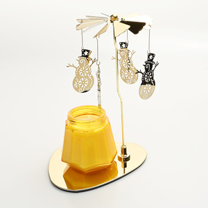 Linterna para el hogar, candelabro <span class=keywords><strong>giratorio</strong></span>, vela de aromaterapia, tarro, <span class=keywords><strong>cena</strong></span> con velas, ambiente romántico de vacaciones, accesorios, Fragancia - Product Image 3