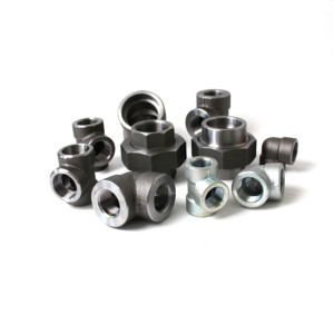 ข้อต่อท่อแรงดันสูง ผลิตจากการตีขึ้นรูปตามมาตรฐาน ASTM A105 ข้อต่อท่อเหล็กคาร์บอน Dn50 ระดับ 3000 - Product Image 5