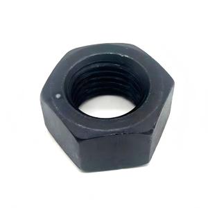 Écrous hexagonaux noirs en acier au carbone, filetage métrique, droitiers, pour fixation industrielle lourde - Product Image 6
