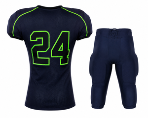 Plus Size Short Sleeve Design 100% Polyester Quick Dry V-neck Unique Style Customizable Digital Printed 360g American Football - Product Image 2