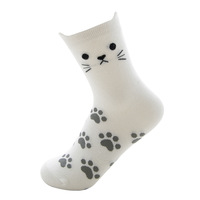 Drôle mignon Logo personnalisé 100% coton respirant impression sur chaussettes broderie OEM LOGO femmes chaussettes d'équipage séchage rapide