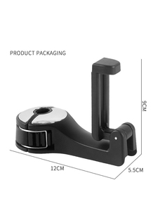 Hot Sale 2-in-1 Rear Car Interior Kit Universal <b>Hook</b> Hanger Phone <b>Clip</b> Back Seat Headrest Cellphone Mount Holder Bags Clothes - Product Image 5