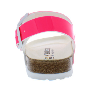 Zapatos Birkenstock Milanos BS Estrechos Unisex Color: Rosa Neón Brillante/Blanco |   100% Auténtico - Product Image 3