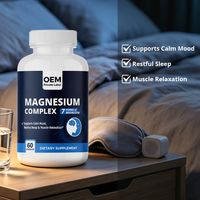 Complément Alimentaire en Capsules de Magnésium Complexe Marque Blanche – Glycinate de Magnésium pour Soutenir l'Humeur, le Sommeil et la Relaxation Musculaire – OEM/ODM