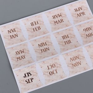 12 pezzi adesivi Planner adesivi Planner schede mensili per <span class=keywords><strong>3</strong></span> anelli Binder accessori Planner divisori mensili - Product Image 6