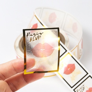 Custom <strong>logo</strong> Stickers Custom <strong>logo</strong> Sticker clear Rectangle clear Stickers with Gold <strong>Logos</strong> - Product Image 4