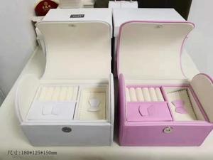 Caja organizadora de cosméticos con espejo LED, cierre de cremallera, piel sintética, multifuncional, estuche rígido, caja de embalaje para cosméticos - Product Image 3