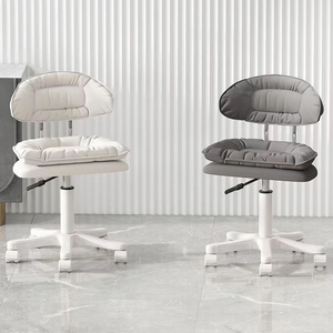 Z Barber Shop Nail Shops Luxury Professional Rolling Leather Chair <b>with</b> <b>Wheel</b> Portable Manicure <b>Stool</b> - Product Image 3