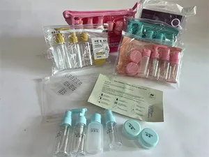 Mini Reizen Fles Set Voor Cosmetische Verpakking, Plastic Reizen Set Cosmetische Container, Reizen Kit Plastic Flessen