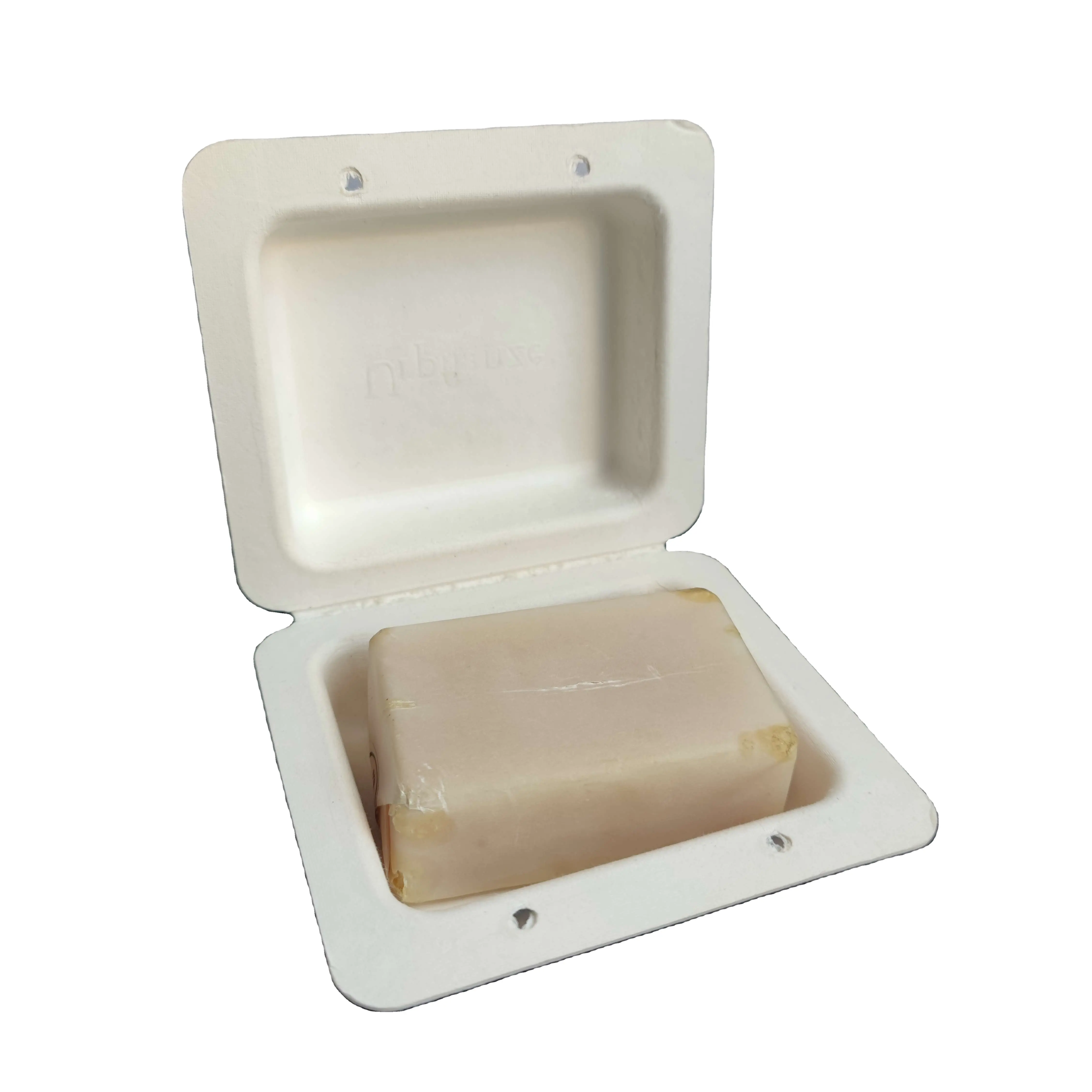 Seifen verpackung, geformte Zellstoffs chale biologisch abbaubare Zellstoff box kunden spezifische Papier box verpackung