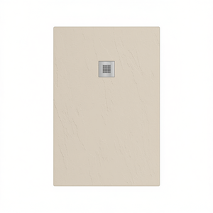 Receveur de douche rectangulaire Estasi 80 x 90 cm couleur sable avec système de drainage pour salle de bain - Product Image 3