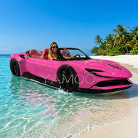 Bateau de luxe 5 places, type Jet Ski, 5,2 m, haute vitesse, véhicule aquatique flottant, bateau de sport nautique, conception personnalisée pour la location en lac