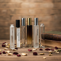 Flacon échantillon portable de 10 ml, mini flacon pulvérisateur de voyage, flacon de parfum rechargeable vide avec pompe et joint d'étanchéité