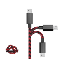 Kabel sinkronisasi Data USB mikro dapat ditarik, pengisi daya Cepat USB mikro asli 100%, kompatibel dengan kamera, Printer komputer